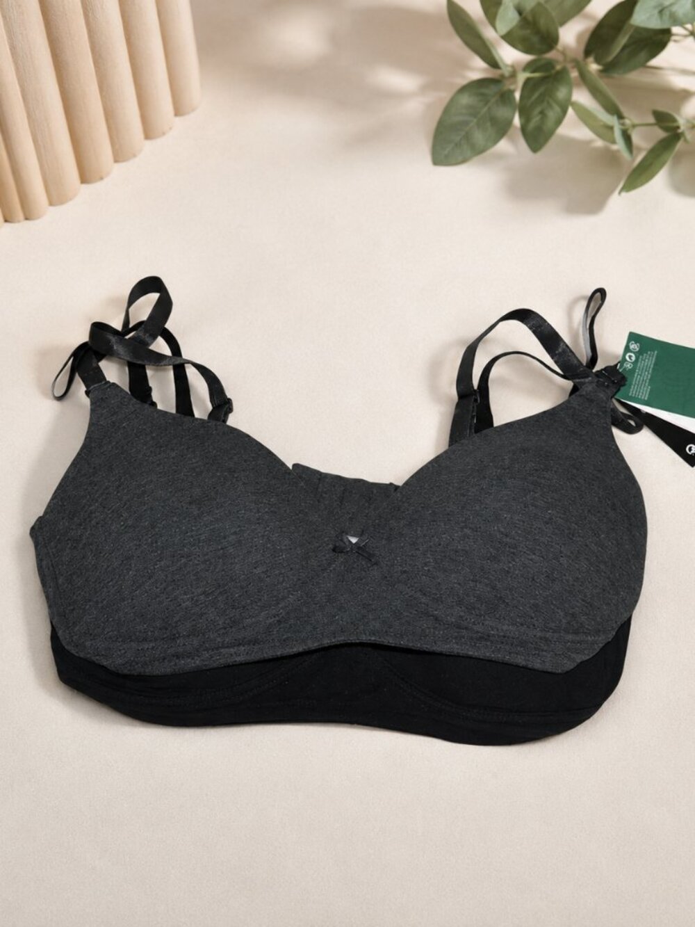 NWT H&M MAMA 2-pack Padded Nursing Cotton Bras